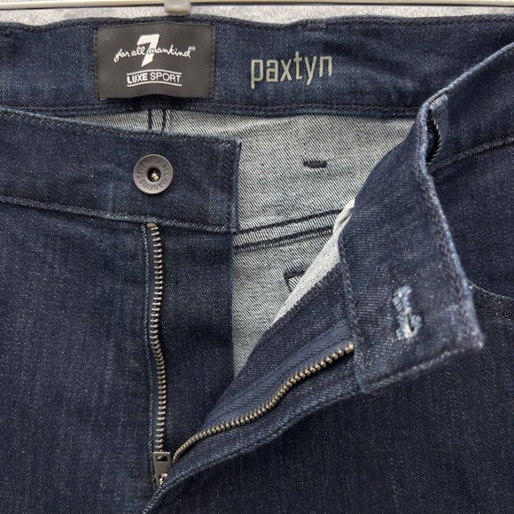 7 FOR ALL MANKIND Mens Luxe Sport Paxtyn Skinny Denim Jeans Sz 40 Blue NWT. 0065 - Picture 13 of 14